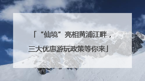 “仙境”亮相黄浦江畔，三大优惠游玩政策等你来