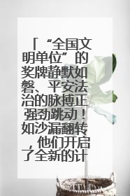 “全国文明单位”的奖牌静默如磐、平安法治的脉搏正强劲跳动！如沙漏翻转，他们开启了全新的计时