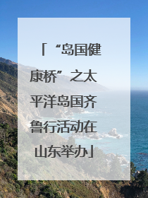 “岛国健康桥”之太平洋岛国齐鲁行活动在山东举办