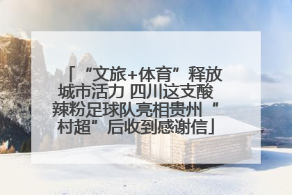 “文旅+体育”释放城市活力 四川这支酸辣粉足球队亮相贵州“村超”后收到感谢信