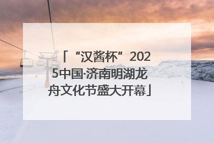 “汉酱杯”2025中国·济南明湖龙舟文化节盛大开幕