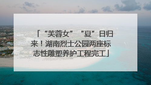 “芙蓉女”“夏”日归来！湖南烈士公园两座标志性雕塑养护工程完工