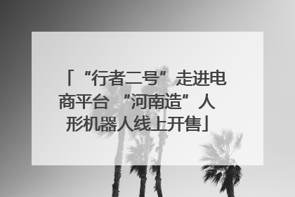 “行者二号”走进电商平台 “河南造”人形机器人线上开售