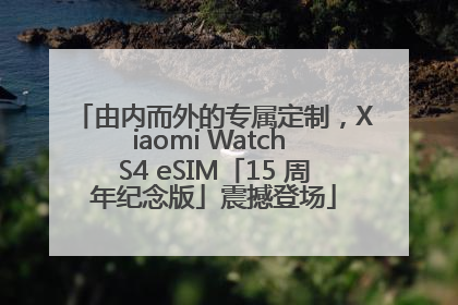 由内而外的专属定制，Xiaomi Watch S4 eSIM「15 周年纪念版」震撼登场