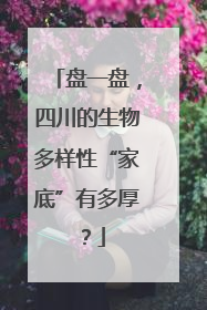 盘一盘，四川的生物多样性“家底”有多厚？