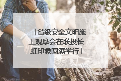 省级安全文明施工观摩会在联投长虹印象圆满举行