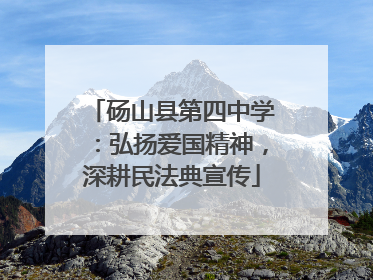 砀山县第四中学：弘扬爱国精神，深耕民法典宣传