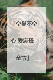 空巢不空心 爱满母亲节