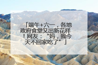 端午+六一，各地政府食堂又出新花样！网友：“妈，我今天不回家吃了”