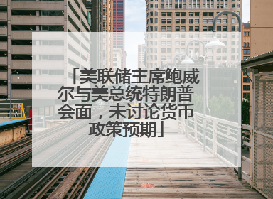 美联储主席鲍威尔与美总统特朗普会面，未讨论货币政策预期