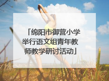 绵阳市御营小学举行语文组青年教师教学研讨活动