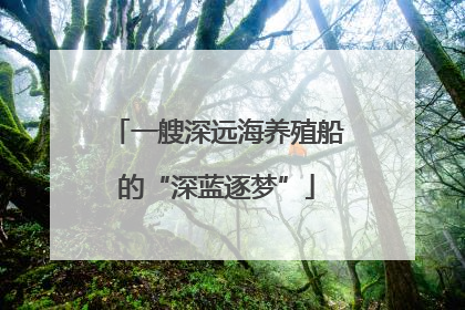 一艘深远海养殖船的“深蓝逐梦”