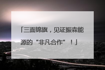 三面锦旗，见证振森能源的“非凡合作”！