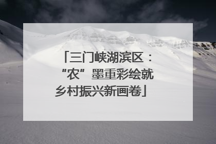 三门峡湖滨区：“农”墨重彩绘就乡村振兴新画卷