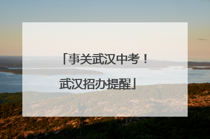 事关武汉中考！武汉招办提醒