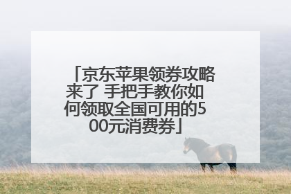 京东苹果领券攻略来了 手把手教你如何领取全国可用的500元消费券