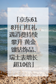 京东618开门红礼遇消费持续攀升 黄金镶钻饰品、瑞士表增长超10倍