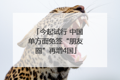 今起试行 中国单方面免签“朋友圈”再增4国
