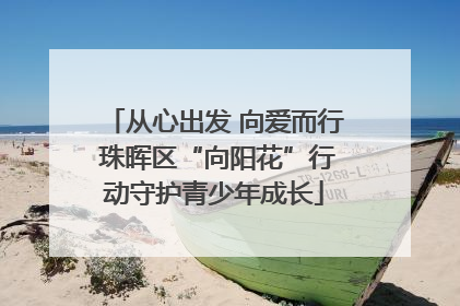 从心出发 向爱而行 珠晖区“向阳花”行动守护青少年成长