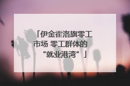 伊金霍洛旗零工市场 零工群体的“就业港湾”