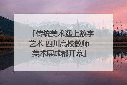传统美术遇上数字艺术 四川高校教师美术展成都开幕