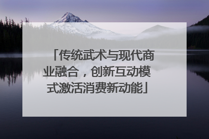 传统武术与现代商业融合，创新互动模式激活消费新动能