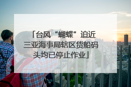 台风“蝴蝶”迫近 三亚海事局辖区货船码头均已停止作业