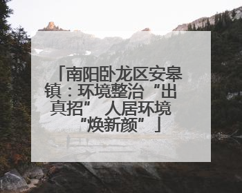 南阳卧龙区安皋镇：环境整治“出真招” 人居环境“焕新颜”