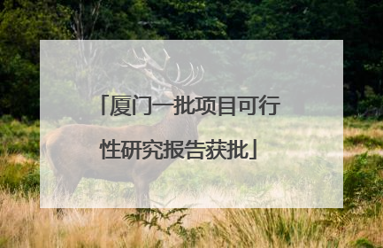 厦门一批项目可行性研究报告获批