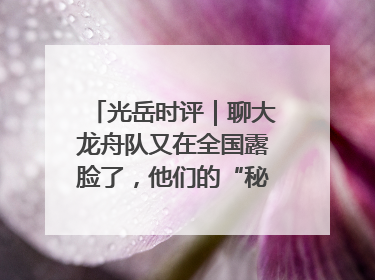 光岳时评｜聊大龙舟队又在全国露脸了，他们的“秘密”训练基地不是秘密！