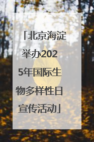 北京海淀举办2025年国际生物多样性日宣传活动