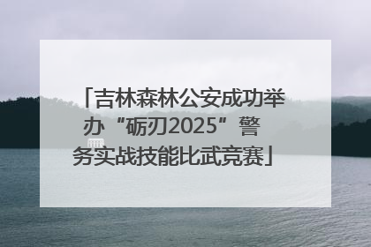吉林森林公安成功举办“砺刃2025”警务实战技能比武竞赛