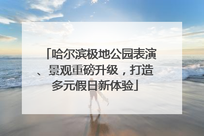 哈尔滨极地公园表演、景观重磅升级，打造多元假日新体验