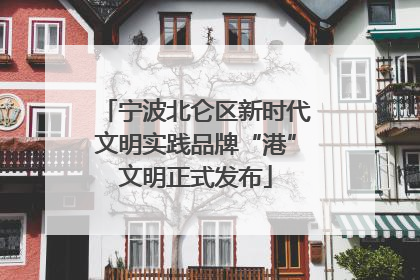 宁波北仑区新时代文明实践品牌“港”文明正式发布