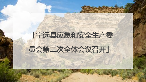 宁远县应急和安全生产委员会第二次全体会议召开