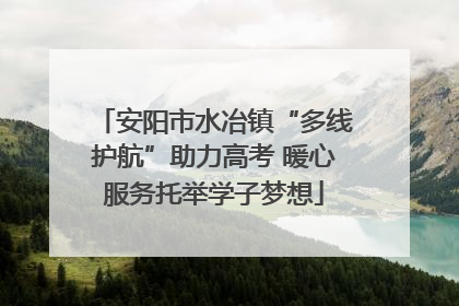 安阳市水冶镇“多线护航”助力高考 暖心服务托举学子梦想