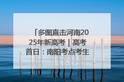 多图直击河南2025年新高考｜高考首日：南阳考点考生信心满满迎战