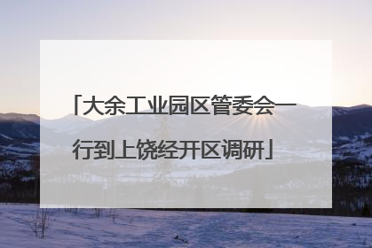 大余工业园区管委会一行到上饶经开区调研