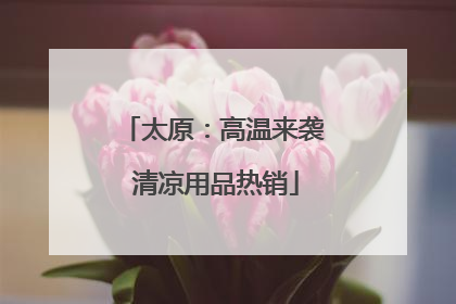 太原：高温来袭 清凉用品热销