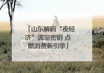 山东解码“夜经济”流量密钥 点燃消费新引擎
