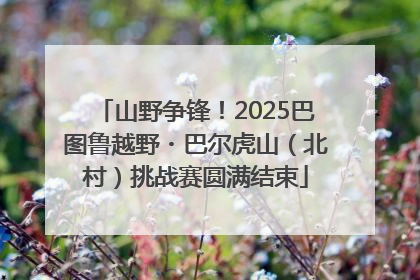 山野争锋！2025巴图鲁越野・巴尔虎山（北村）挑战赛圆满结束