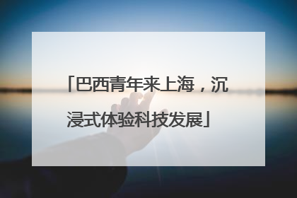 巴西青年来上海，沉浸式体验科技发展
