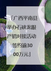 广西平南县举办石硖龙眼产销对接活动 签约逾3000万元