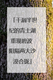干涸半世纪的青土湖重现碧波 阻隔两大沙漠合拢