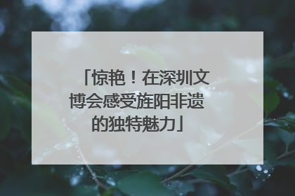 惊艳！在深圳文博会感受旌阳非遗的独特魅力