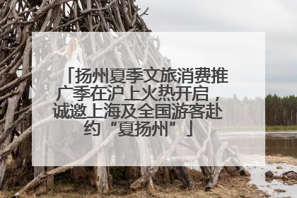 扬州夏季文旅消费推广季在沪上火热开启，诚邀上海及全国游客赴约“夏扬州”