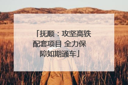 抚顺：攻坚高铁配套项目 全力保障如期通车