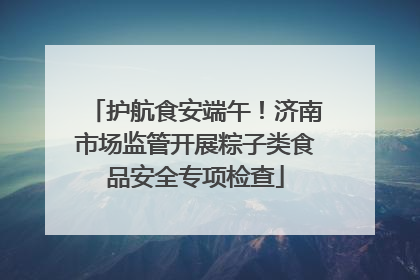 护航食安端午！济南市场监管开展粽子类食品安全专项检查