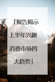 报告揭示上半年兴趣消费市场四大趋势