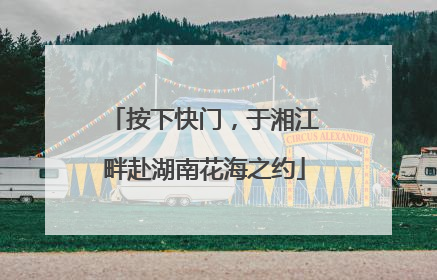 按下快门，于湘江畔赴湖南花海之约